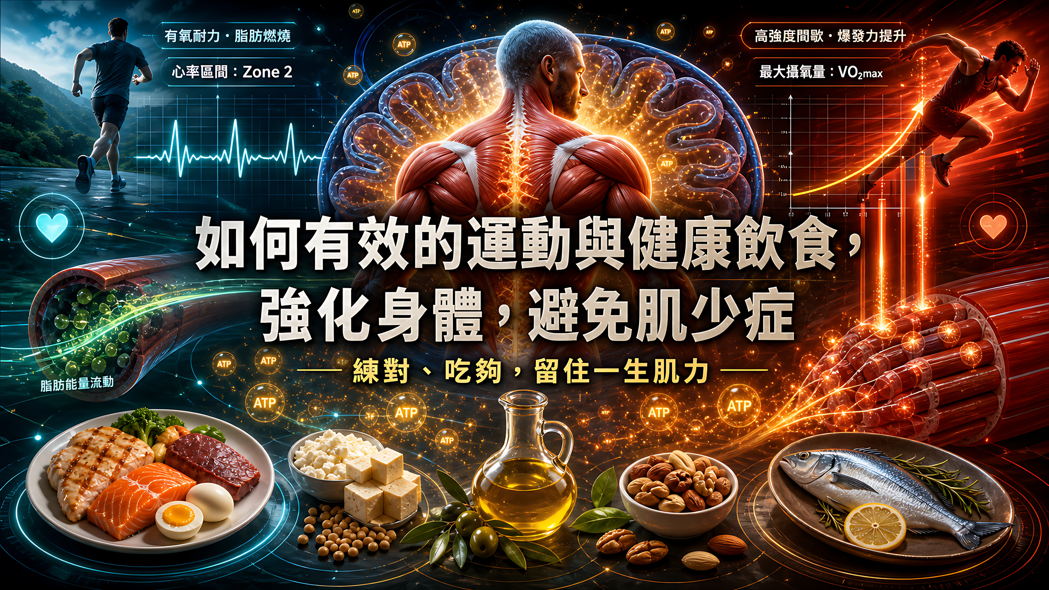 如何有效的運動與健康飲食，強化身體，避免肌少症