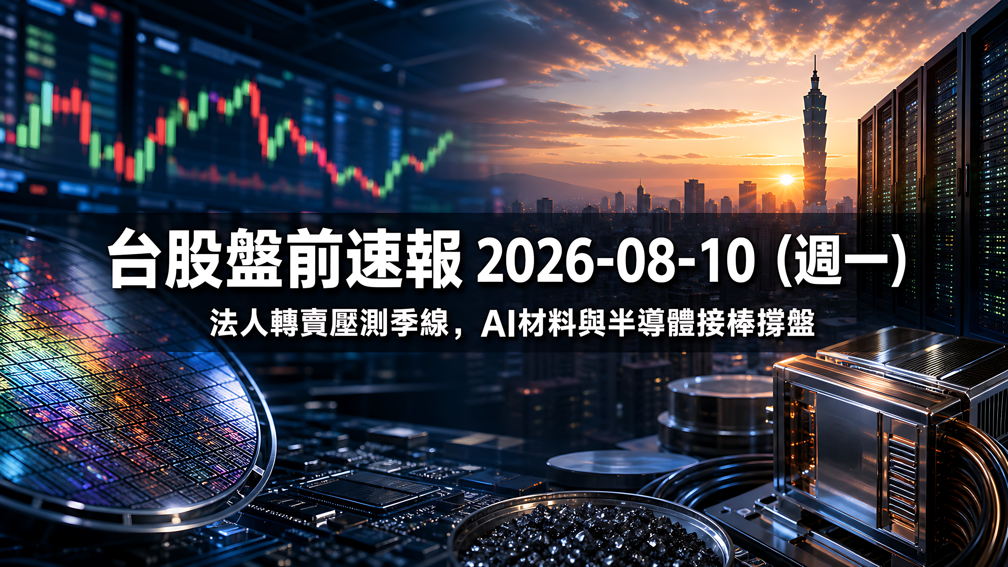 台股盤前速報 2026-08-10 摘要圖