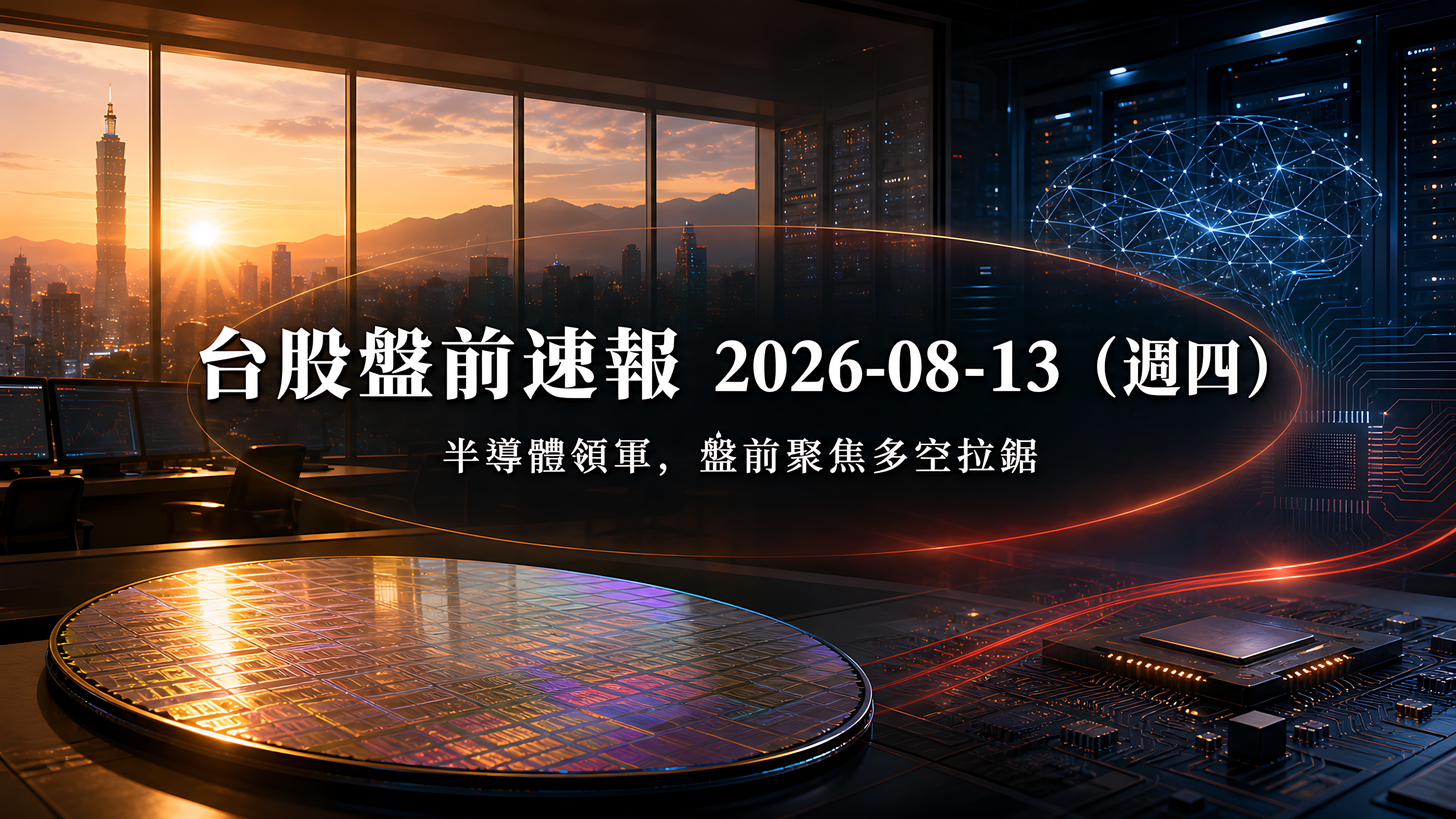 台股盤前速報 2026-08-13