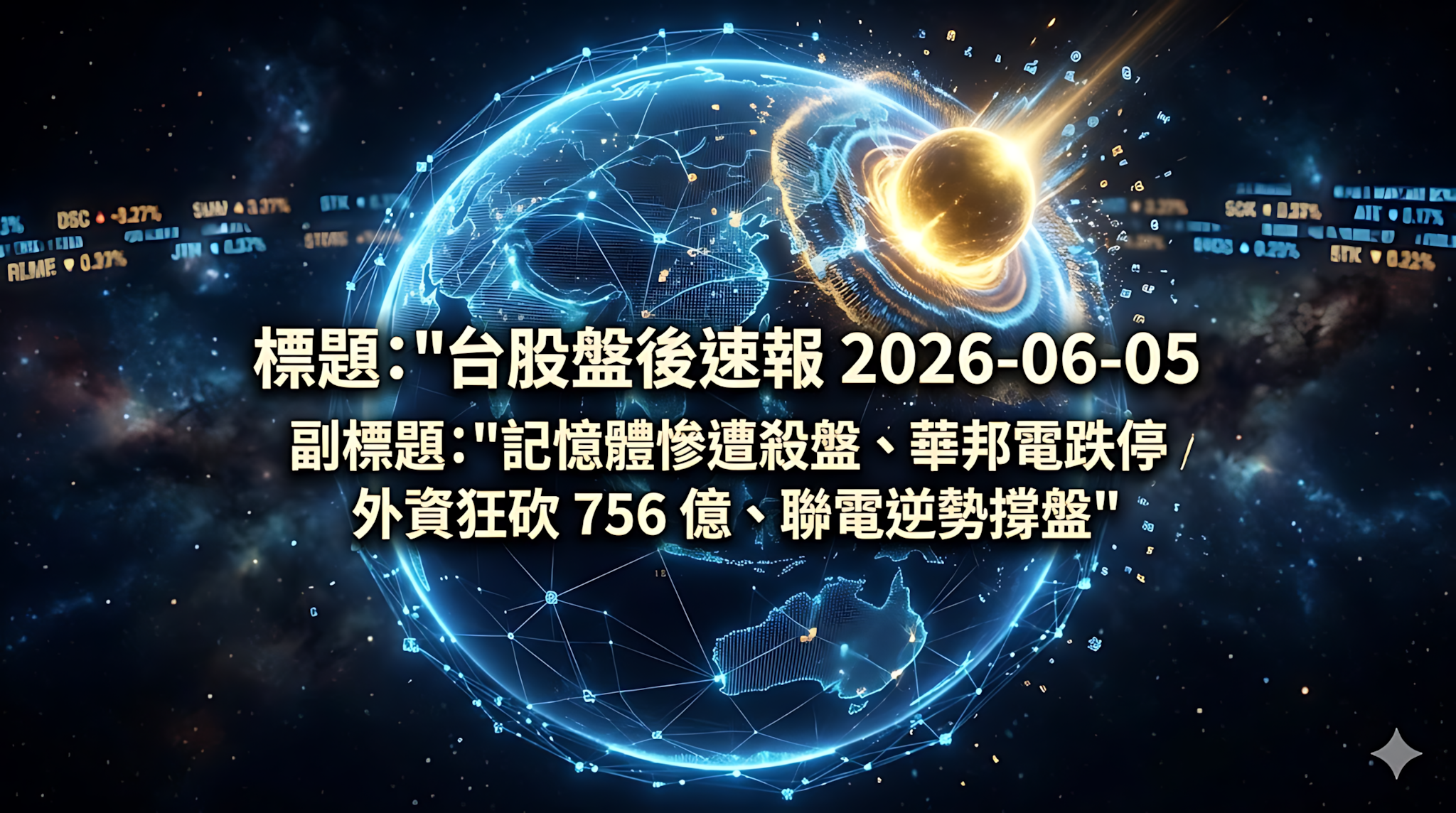 台股盤後速報 2026-06-05