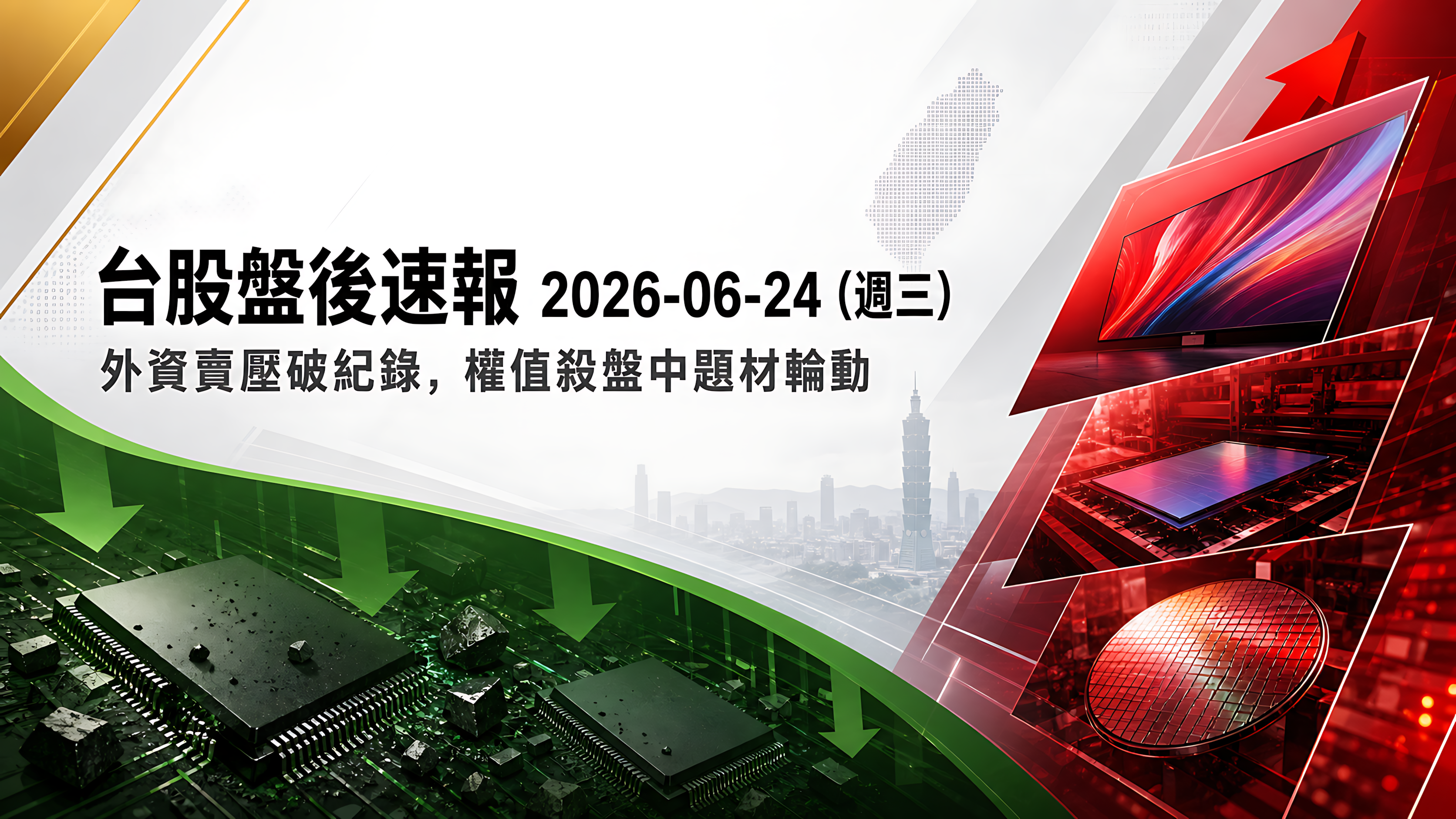 台股盤後速報 2026-06-24