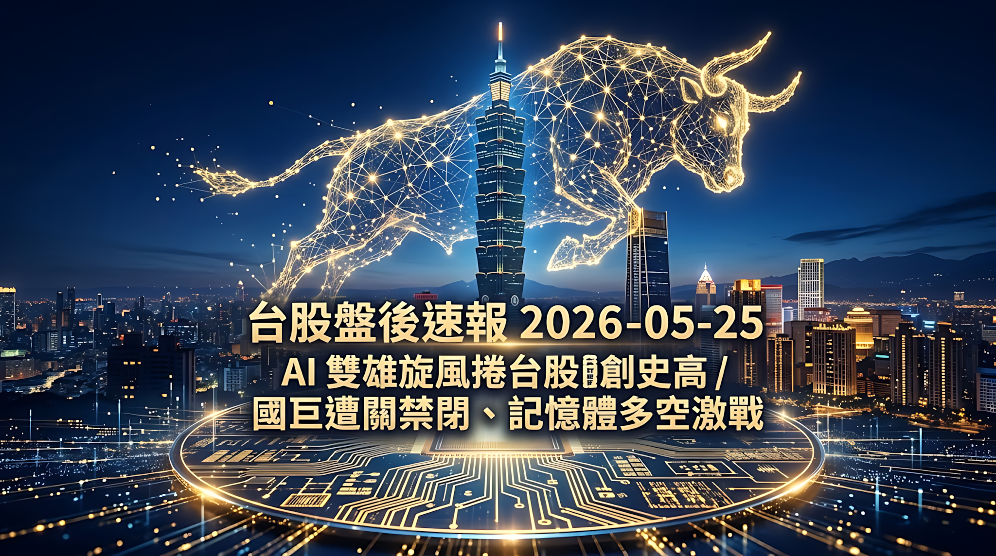 台股盤後速報 2026-05-25