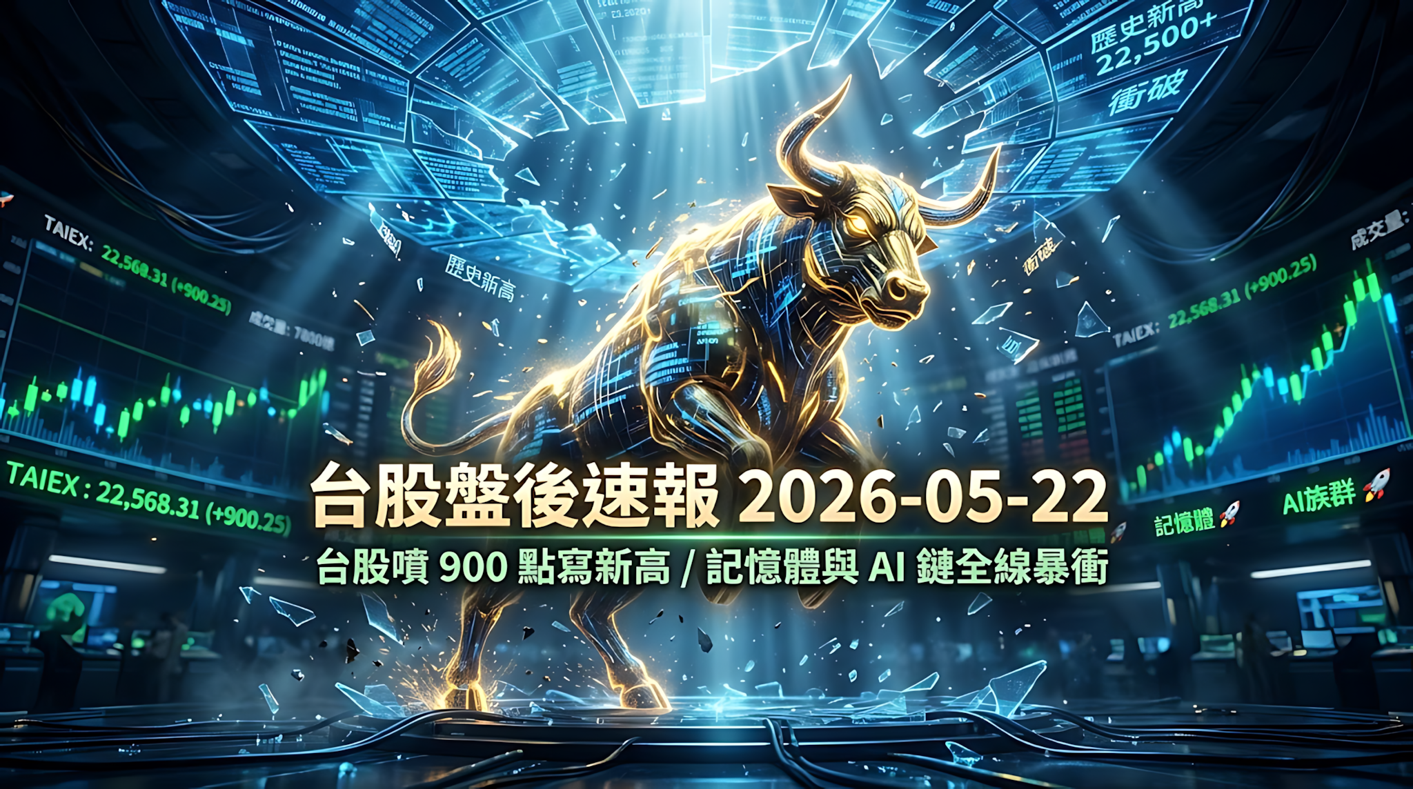 台股盤後速報 2026-05-22