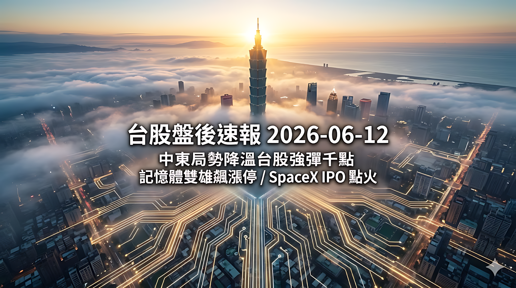 台股盤後速報 2026-06-12