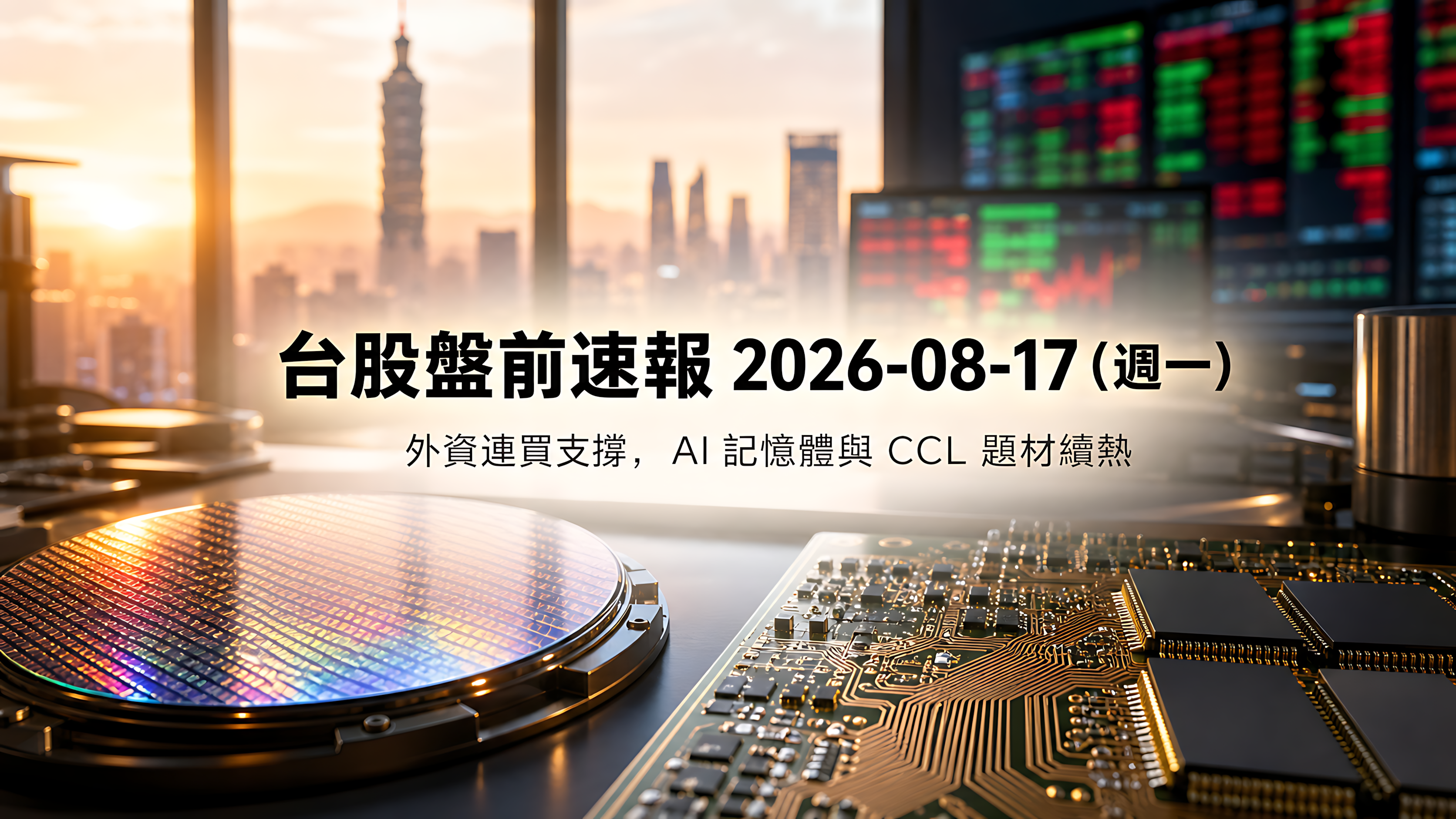 台股盤前速報 2026-08-17