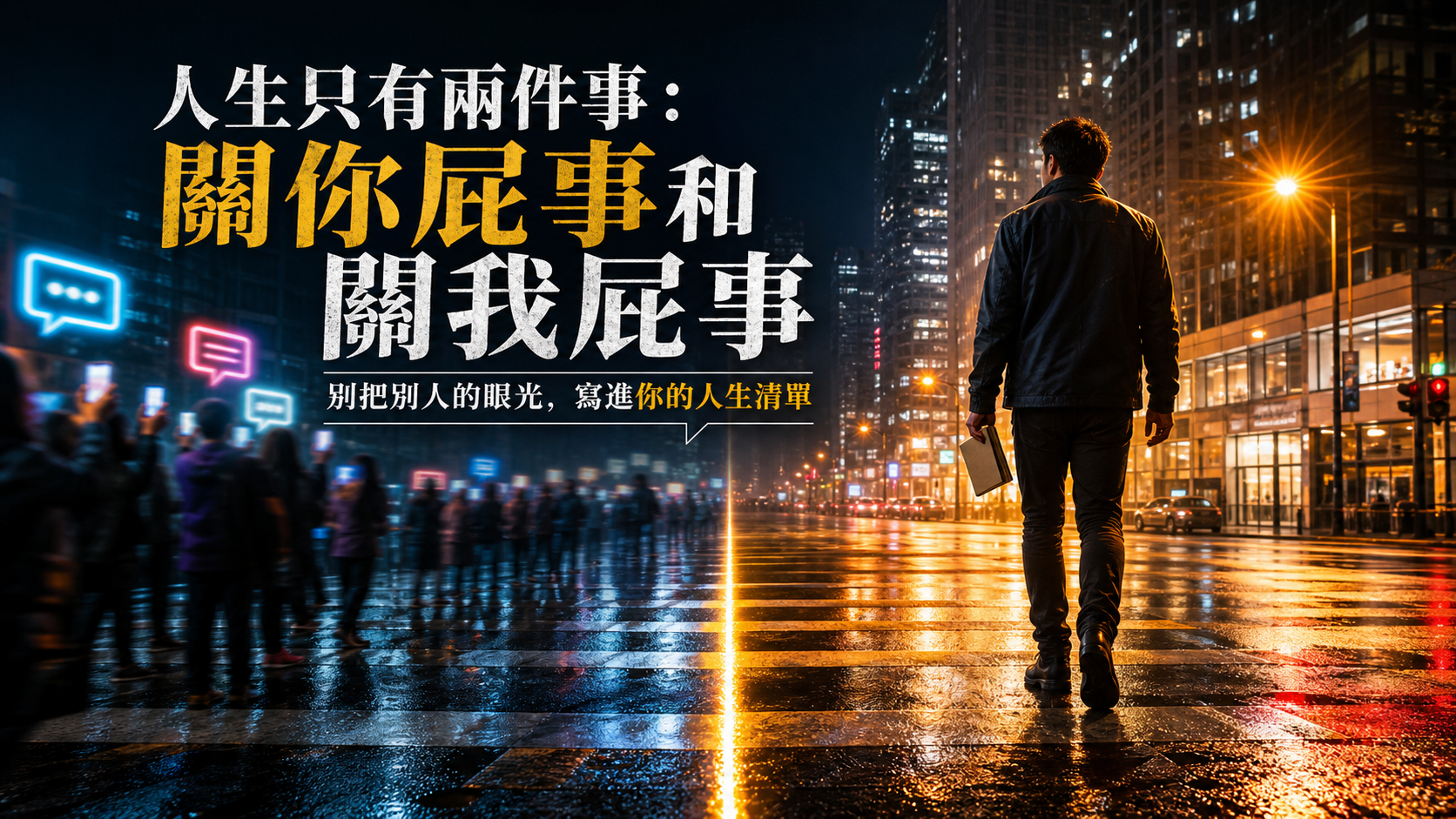 人生只有兩件事：關你屁事和關我屁事